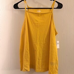 Yellow Spaghetti Strap Top